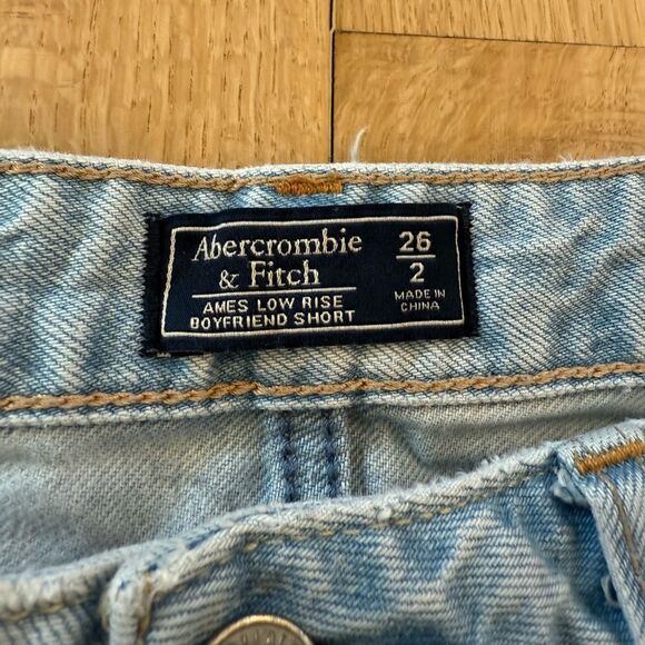 Distressed Light Blue Denim Shorts - Picture 3 of 5